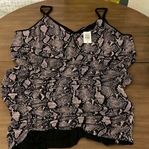 Torrid Mauve Pink Snake Print Bodycon Dress in Size 4